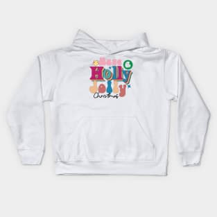 Have A Holly Jolly Christmas Vintage Kids Hoodie